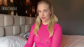 IWantSheena's Step Daddy Fantasy: Horny Blonde Babe Plays With Dildo