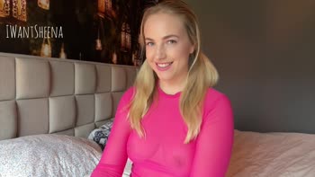 IWantSheena's Step Daddy Fantasy: Horny Blonde Babe Plays With Dildo