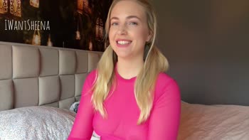 IWantSheena's Step Daddy Fantasy: Horny Blonde Babe Plays With Dildo