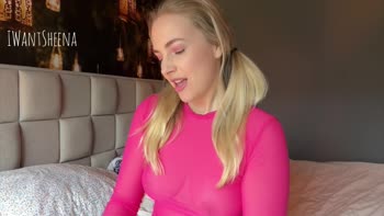 IWantSheena's Step Daddy Fantasy: Horny Blonde Babe Plays With Dildo