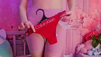 petitesubkitten - Petite Subkitten's Calvin Klein Try-On Haul: Redhead Solace in Lingerie