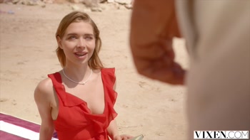 VIXEN Tiny Blonde Alexa Martens Has Poolside Sex in Vixen Debut