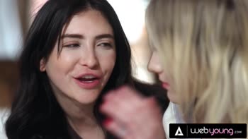Melody Marks & Jazmin Luv Sizzle in Scorching College Threesome