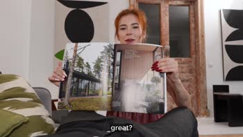 Luna Rishi - Luna's Russian Delight: A Redhead's Passionate Creampie Encounter