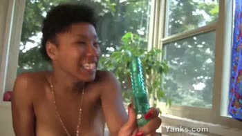 Tina's Sultry Solo: Ebony Masturbation Delights