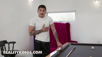 REALITY KINGS - Playful Lila Hayes Uses Her Body To Seal The Deal And Gets Her Rack Tittyfucked On The l Table