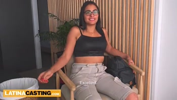 Sexy Latina Lands Job Interview in Stunning Lingerie and Satisfies Boss's Hungry Hard-On