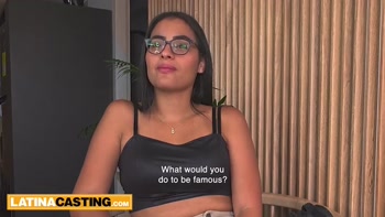 Sexy Latina Lands Job Interview in Stunning Lingerie and Satisfies Boss's Hungry Hard-On