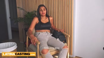 Sexy Latina Lands Job Interview in Stunning Lingerie and Satisfies Boss's Hungry Hard-On