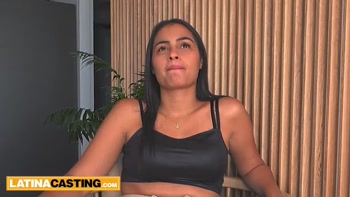 Sexy Latina Lands Job Interview in Stunning Lingerie and Satisfies Boss's Hungry Hard-On