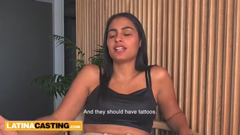 Sexy Latina Lands Job Interview in Stunning Lingerie and Satisfies Boss's Hungry Hard-On