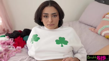 Vanessa Moon Promises Her Good Luck Will Rub Off on Stepbro By Fucking His Bad Luck Away