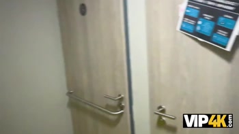 VIP4K. A thousand bucks for a Blowjob in a Public Restroom? Yeah, sure