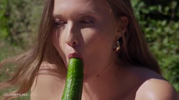 Stacy Cruz's Sultry Outdoor Solo: Natural Beauty & Real Pleasure