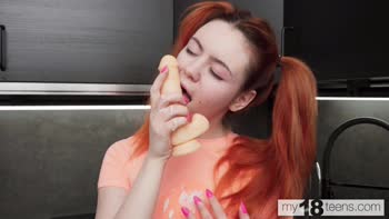 Ginger Goddess Teases Solo Delight