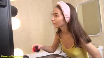 Skinny Teen (18+)'s First Anal Adventure