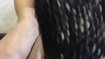 Blonde Teen (18+) Mistress Dominates Slave with Trampling Feet