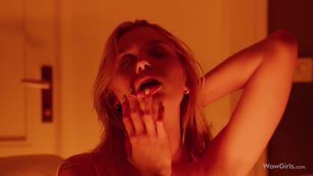 Blonde Babe Freya Mayer's Sultry Solo Tease