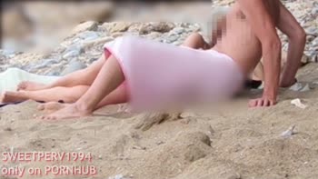 SweetPerv1994's Beach Surprise: Big Dick Flash & Stranger Handjob
