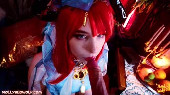 MollyRedWolf's Sultry Genshin Impact Cosplay: Nilou's Kinky Dance Unleashed