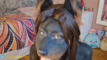 MisaCosplaySwe's Furry Fantasy: Doberman Bodypaint Puppy Play