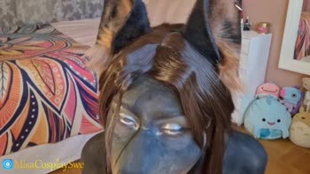MisaCosplaySwe's Furry Fantasy: Doberman Bodypaint Puppy Play
