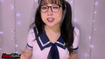 Kimmy Kalani's Secret HJ: Cute Asian ASMR POV Handjob Under Desk
