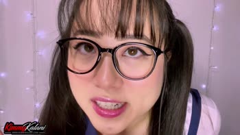 Kimmy Kalani's Secret HJ: Cute Asian ASMR POV Handjob Under Desk