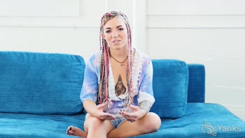 Pixie Lehaj Oils Up Her Pussy