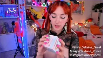 Sabrina_Great - Sabrina's Sizzling Solo Unboxing: 60FPS Redhead Delight