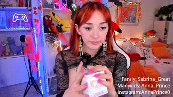 Sabrina_Great - Sabrina's Sizzling Solo Unboxing: 60FPS Redhead Delight