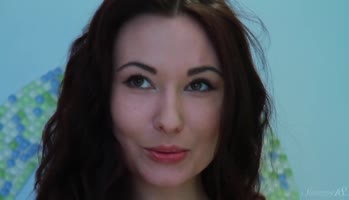 Stunning Brunette Sensation Unveils Her Natural Charm