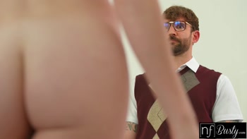 Violet Voss's Seductive Service: Deep Throating & Busty Bliss