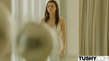 TUSHY Young babysitter ass fucked by step dad