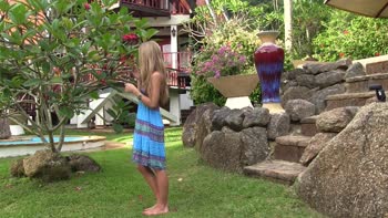 Sultry Blonde Teen (18+)'s Intimate BTS Photoshoot in Thailand