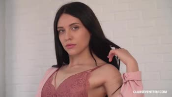 Petite Seduction: A Teen (18+)'s Solo Affair in Lingerie