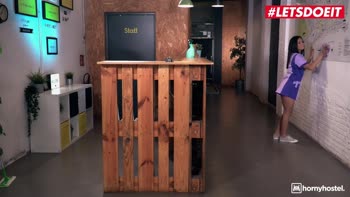 Jade Presley's Surprise Anal Break at Horny Hostel