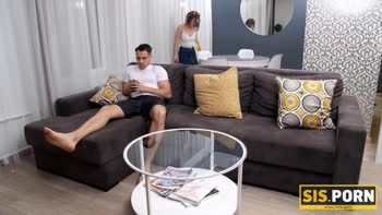 Stepbro's Delight: Drilling Emmi Accel's Tight Russian Shaved Pussy