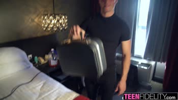 Blonde Bombshell Leah Lee Goes Hardcore in BTS TeenFidelity Shoot