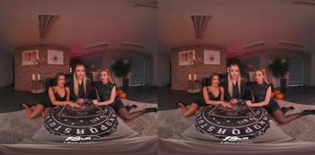 Rocky Halloween Orgy in VR: Ann Joy, Rika Fane & Sereyna Gomez
