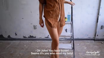 CarryLight's Surprise Step Mom Seduction: Cum Quick on Her Curvy Pussy