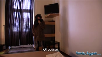 Public Agent - beautiful Immigrant girl with natural tits CUMS to my Hotel room