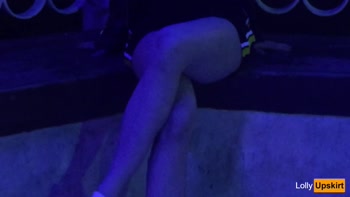 Lol Upskirt's Park Stroll in Miniskirt without Panties: Risqué Public Encounter
