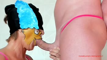 Stepmom's Sassy Swallow: Ladyloveyoung60 Teaches Stepson a Lesson