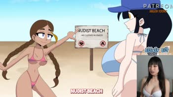 elixir_elf - Elixir Elf's Anime Cosplay Adventure at Danude's Nude Beach