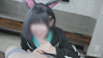Kazusa's Cosplay Creamy Surprise: AliceHolic13 in Blue Archive