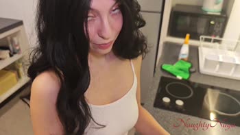 SexNinja's Housekeeper Fantasy: Mature Milf Squirting Creampie