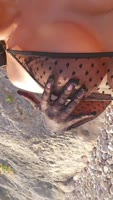 MissLadyXx's Wild Beach Flirtation - Big Tits & Nipples On Display