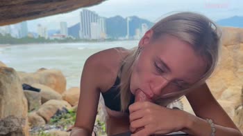 Lionessli's Beach Blast: Blonde Teen (18+) Seduces Stranger to Hardcore Sex