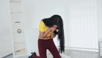 Spanish Cutie's 18+ Debut: Virgin to Blowjob Seductress